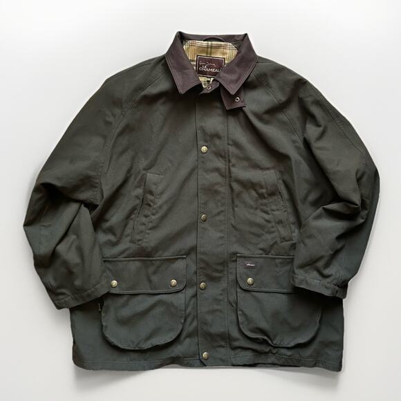 Le Chameau Men’s XXXL Hunting Field Jacket Coat Olive Green Cordura Plaid - Picture 1 of 16